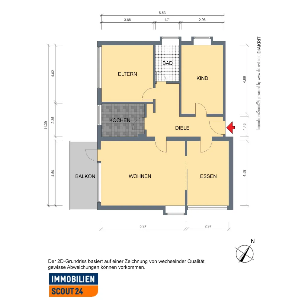 4 room apartment with 100 m² in Bonn – Photo 4