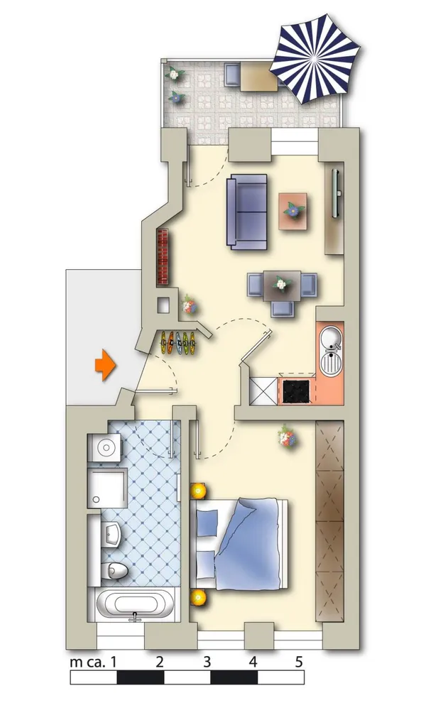 2 Zimmer Wohnung mit 48 m² in Leipzig – Bild 3