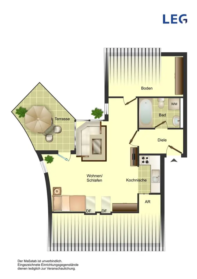 Studio mit 37 m² in Aachen – Bild 5