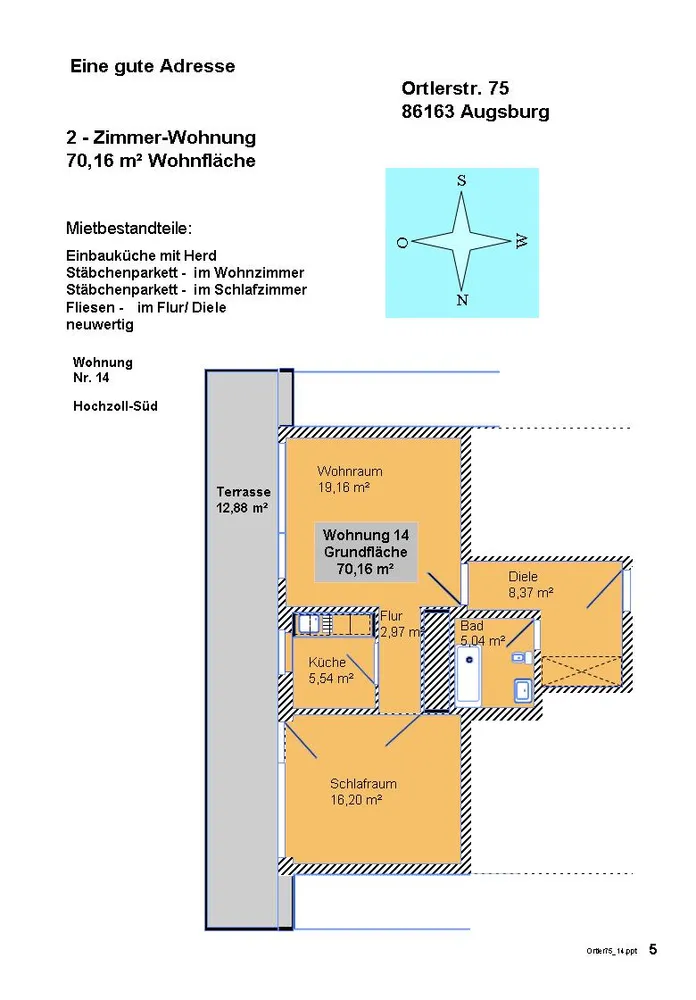 2 Zimmer Wohnung mit 70 m² in Augsburg – Bild 11
