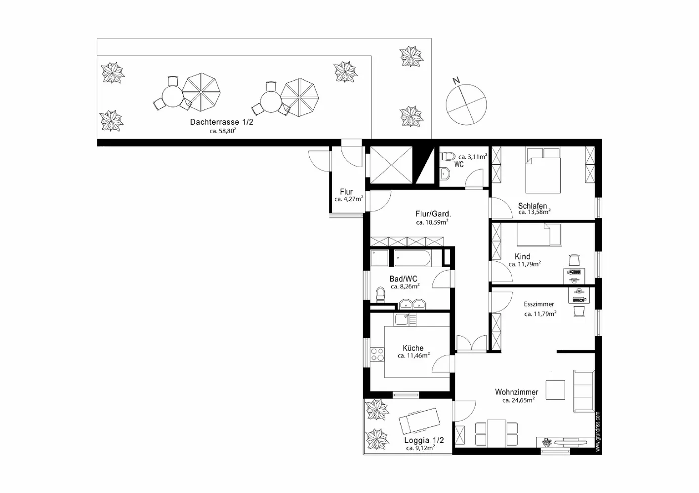 4 Zimmer Wohnung mit 137 m² in München – Bild 10