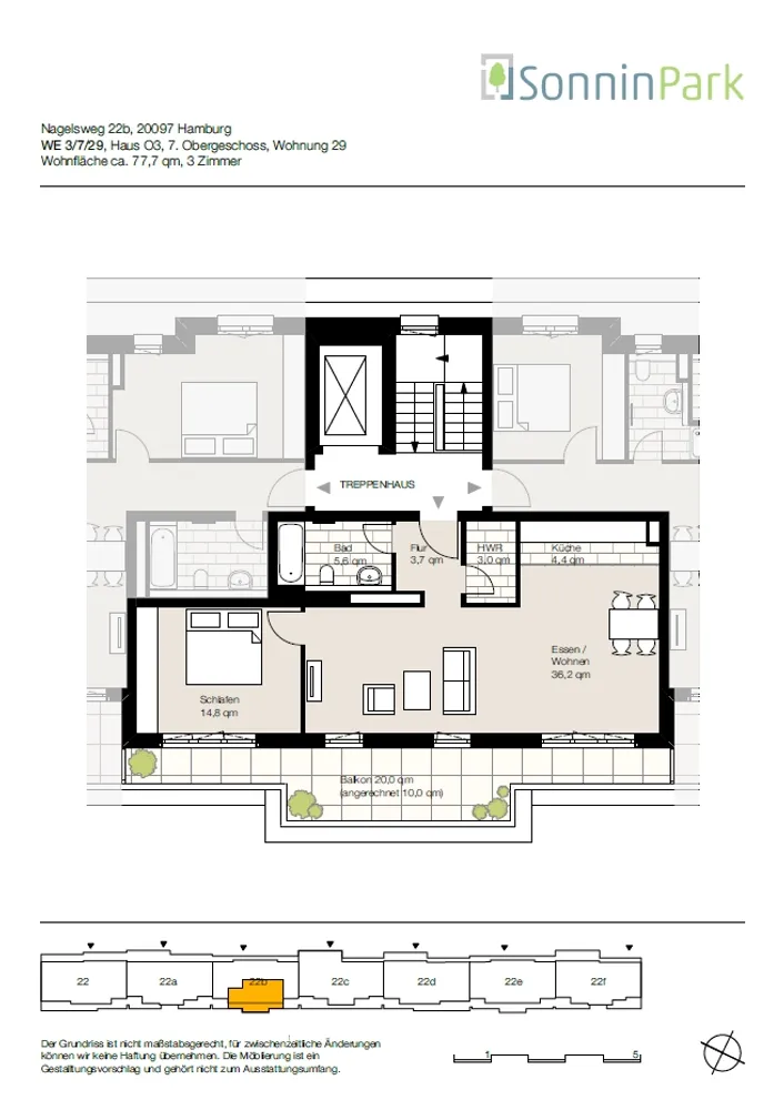 2 Zimmer Wohnung mit 78 m² in Hamburg – Bild 8