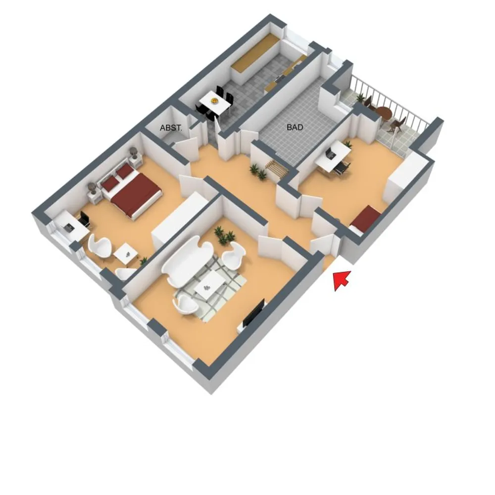 3 Zimmer Wohnung mit 94 m² in Wuppertal – Bild 2