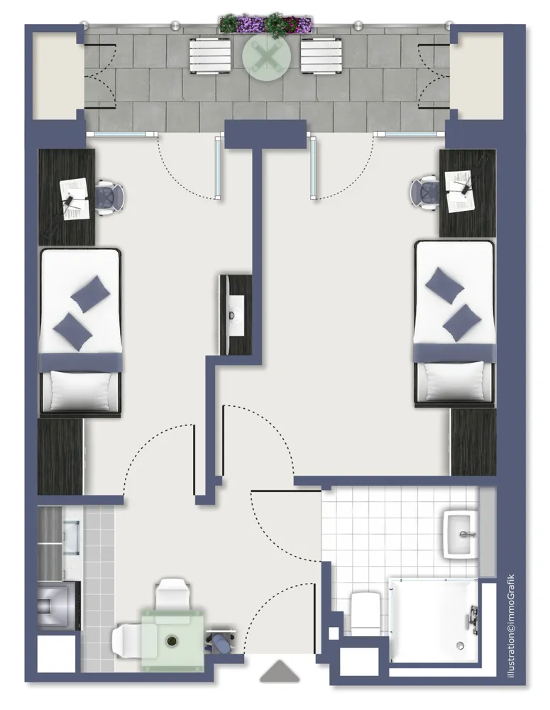 1 Zimmer Wohnung mit 22 m² in Mannheim – Bild 11