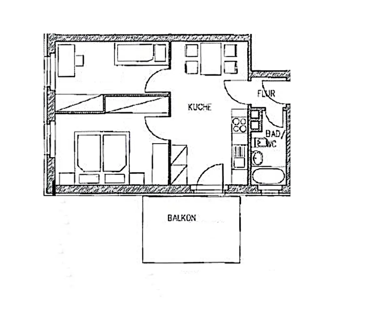 2 room apartment with 46 m² in Singen – Photo 6