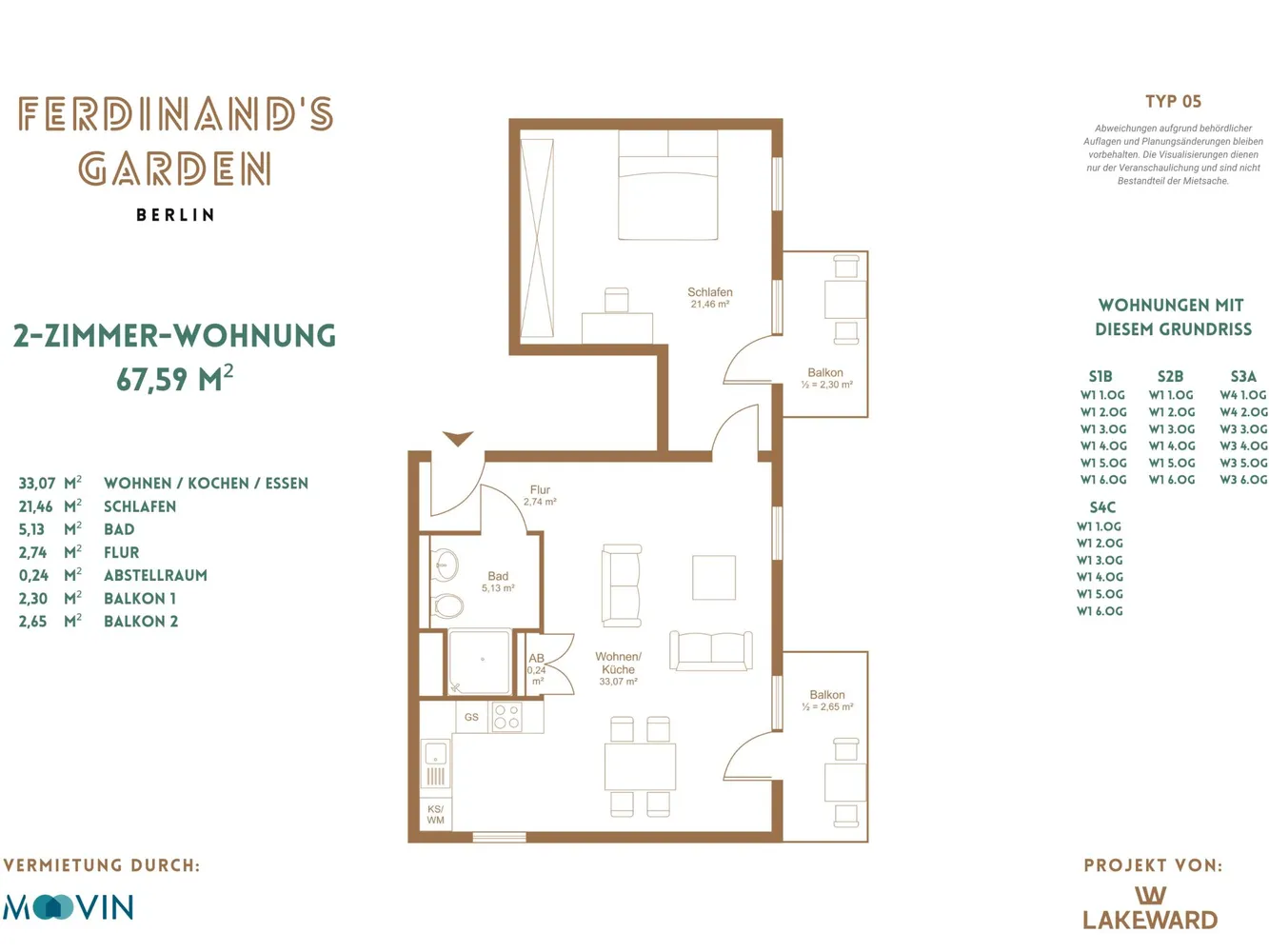 2 room apartment with 67 m² in Berlin – Photo 8