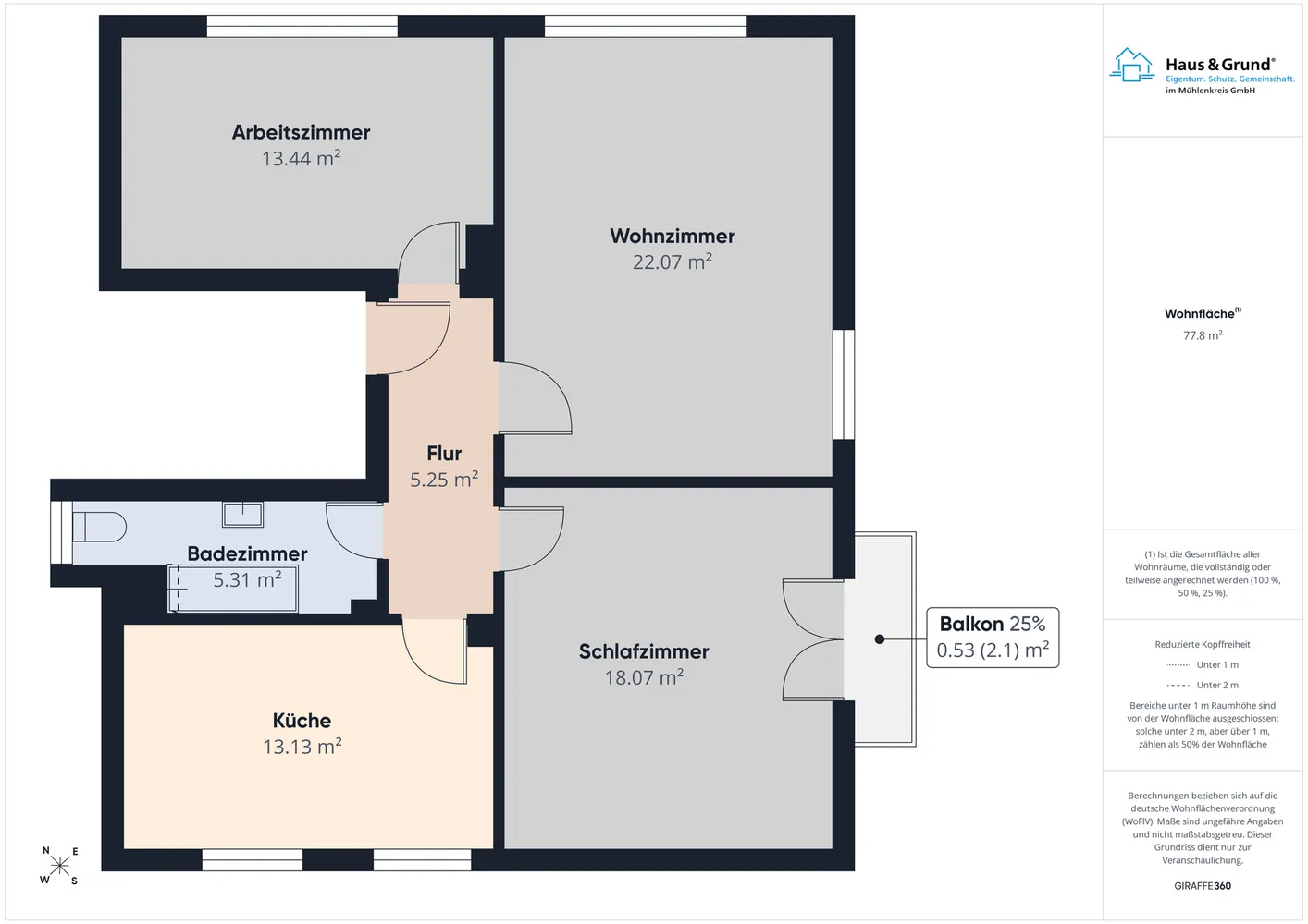 3 room apartment with 80 m² in Minden – Photo 2