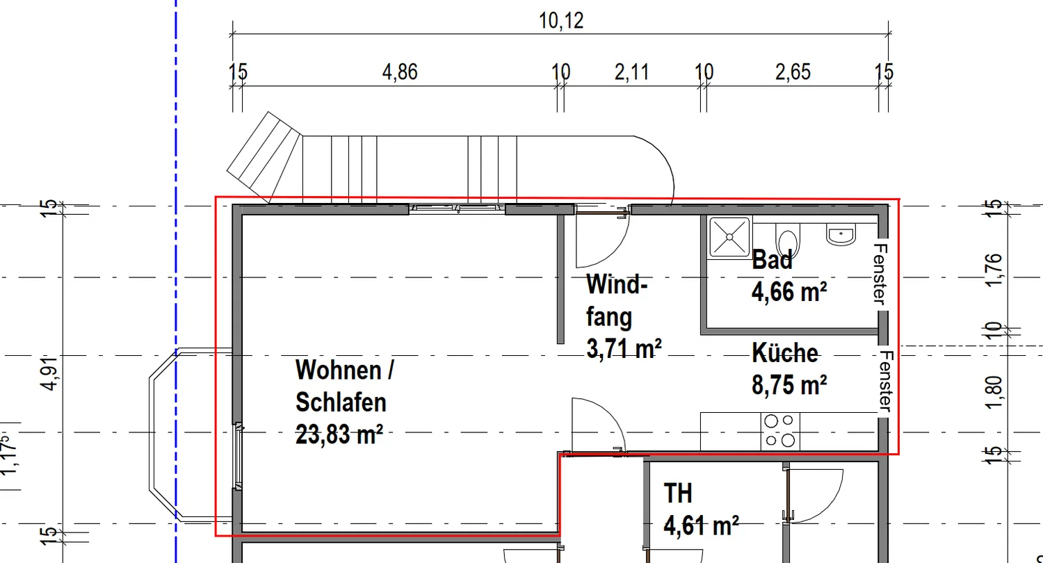 1 Zimmer Wohnung mit 45 m² in Mörfelden-Walldorf – Bild 1