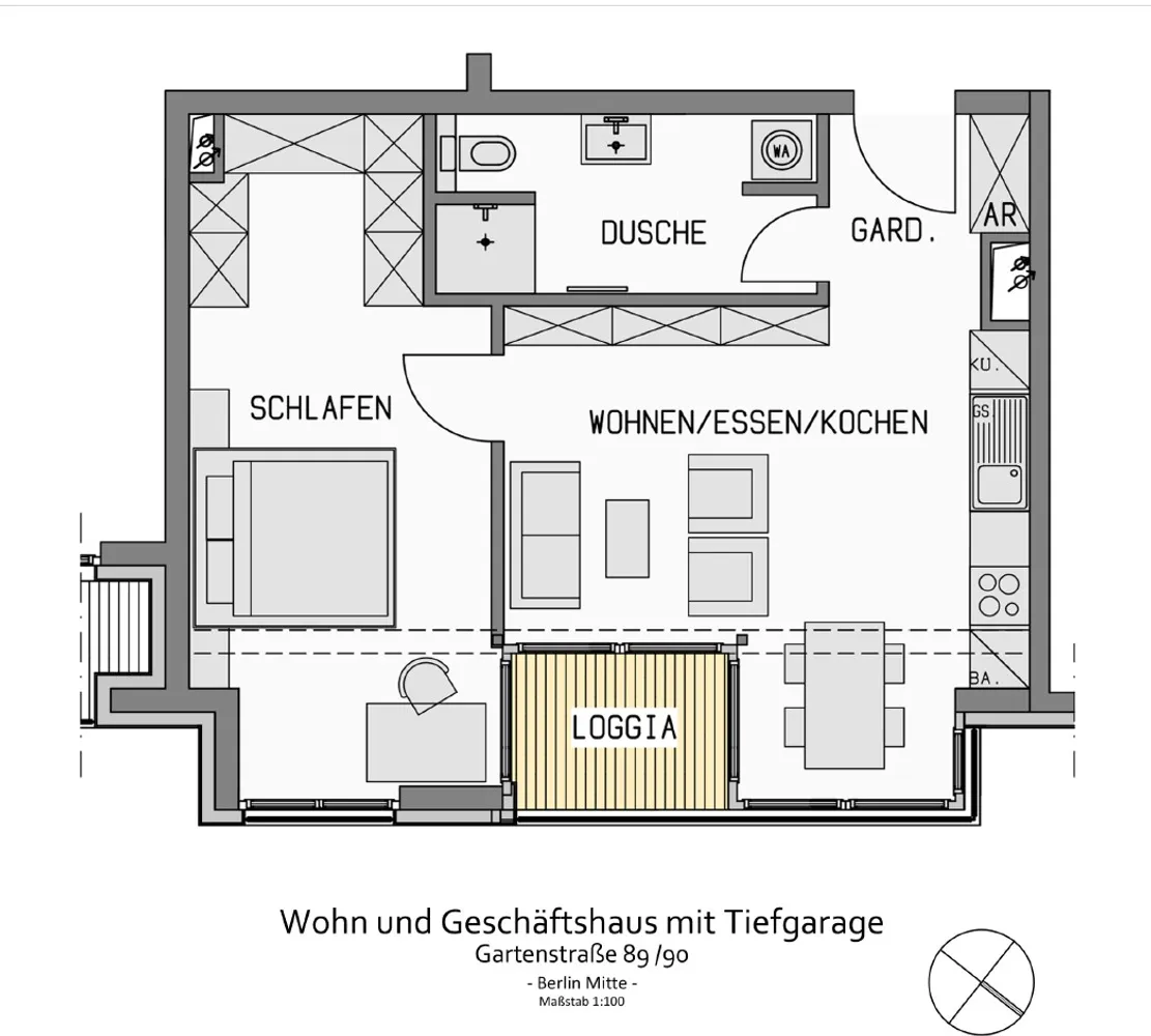 2 Zimmer Wohnung mit 55 m² in Berlin – Bild 7