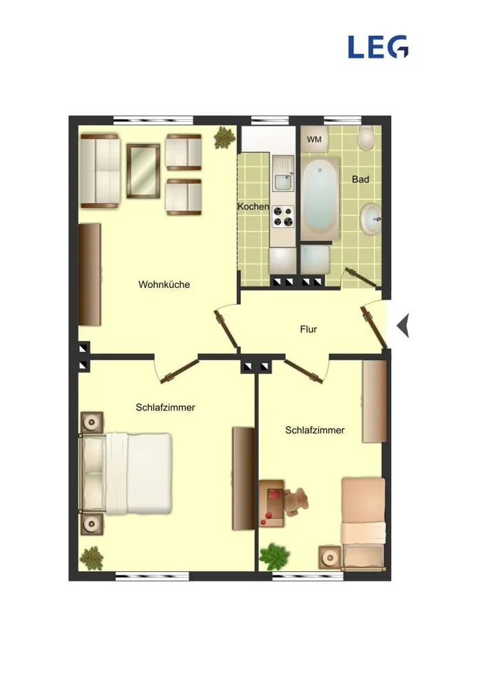 2 Zimmer Wohnung mit 42 m² in Wuppertal – Bild 5