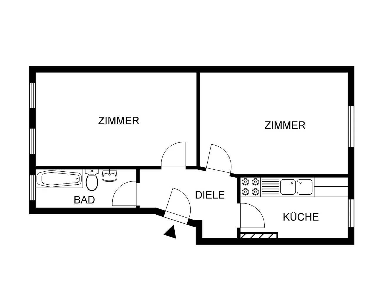 2 Zimmer Wohnung mit 60 m² in Berlin – Bild 3