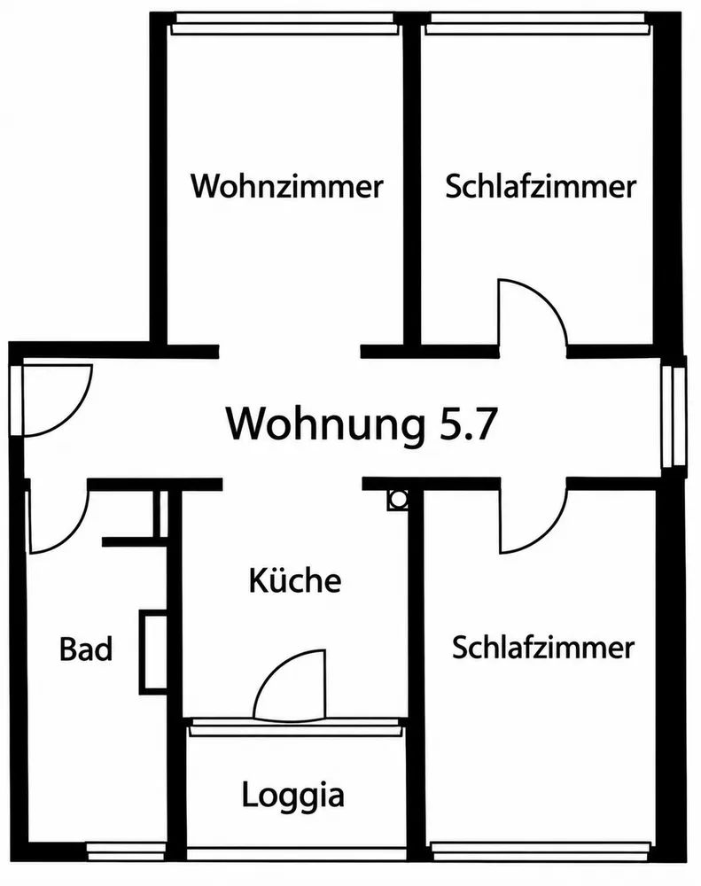 3 Zimmer Wohnung mit 81 m² in Frankfurt am Main – Bild 1