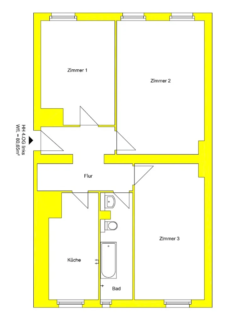3 Zimmer Wohnung mit 81 m² in Berlin – Bild 9