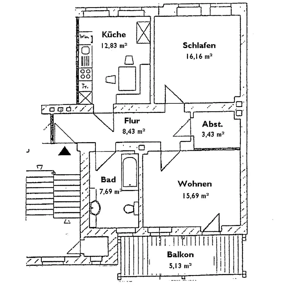 2 Zimmer Wohnung mit 69 m² in Halle (Saale) – Bild 4