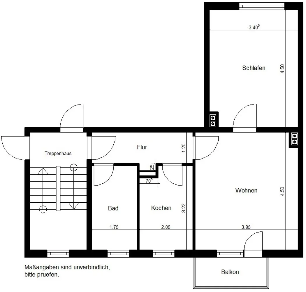 2 Zimmer Wohnung mit 51 m² in Nordhausen – Bild 2