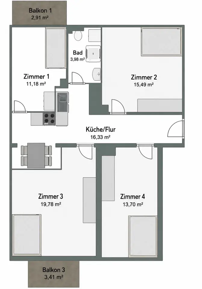 WG-Zimmer mit 13 m² in Mainz – Bild 10