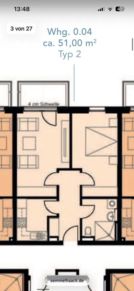 2 Zimmer Wohnung mit 51 m² in Potsdam – Bild 5