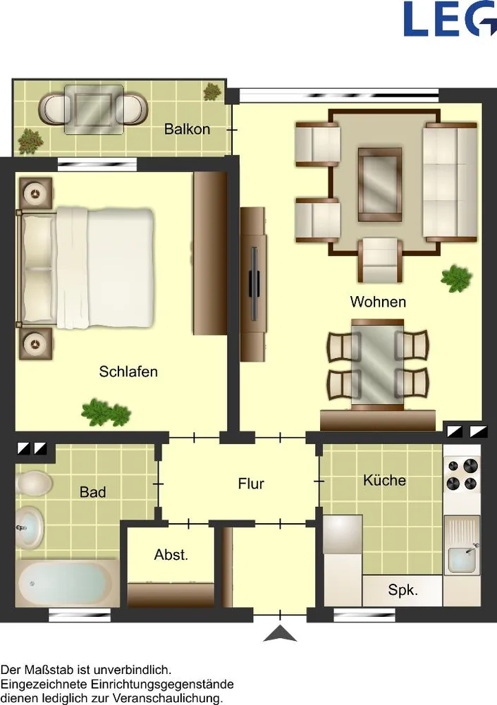 3 Zimmer Wohnung mit 65 m² in Hilden – Bild 2