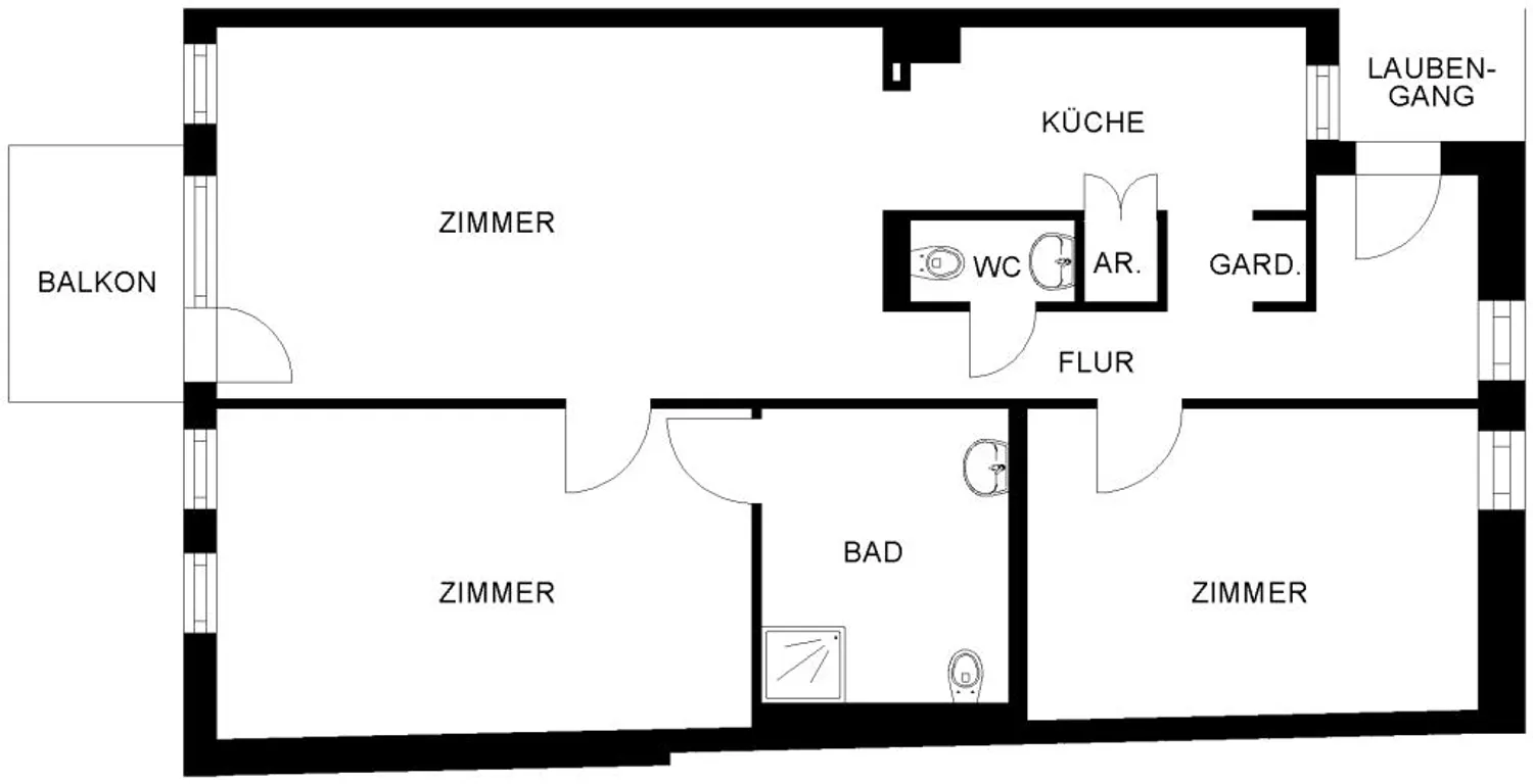 3 Zimmer Wohnung mit 95 m² in Bochum – Bild 3