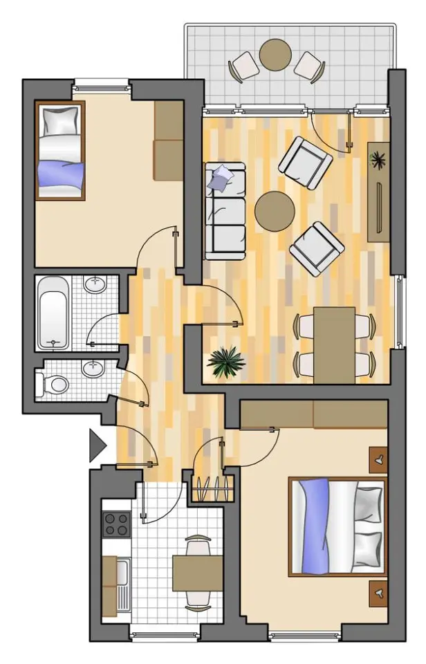 2 Zimmer Wohnung mit 70 m² in Marl – Bild 5