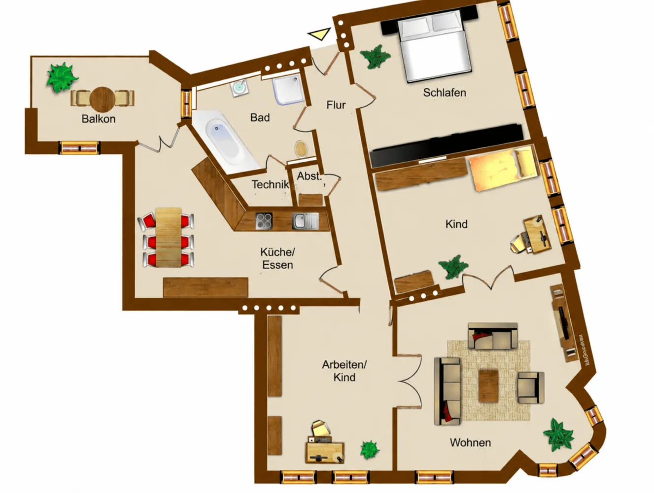 4 Zimmer Wohnung mit 135 m² in Magdeburg – Bild 10