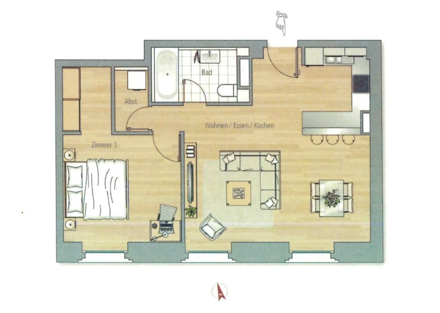 2 Zimmer Wohnung mit 59 m² in Berlin – Bild 7