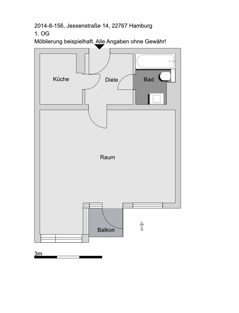 1 Zimmer Wohnung mit 41 m² in Hamburg – Bild 6
