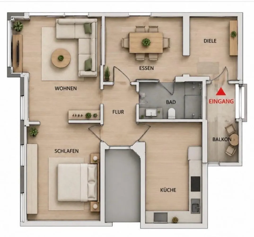 2 Zimmer Wohnung mit 91 m² in Darmstadt – Bild 12