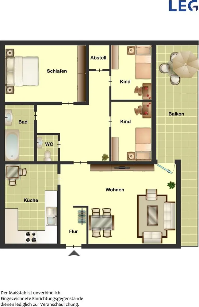5 Zimmer Wohnung mit 101 m² in Frechen – Bild 6