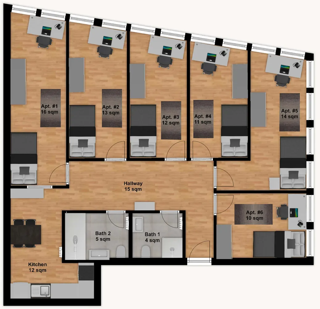 WG-Zimmer mit 11 m² in München – Bild 2