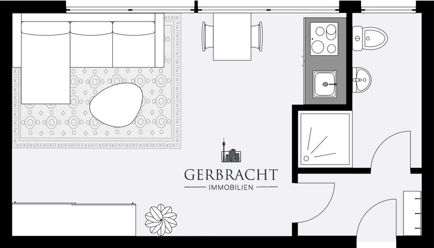 1 Zimmer Wohnung mit 29 m² in Duisburg – Bild 6