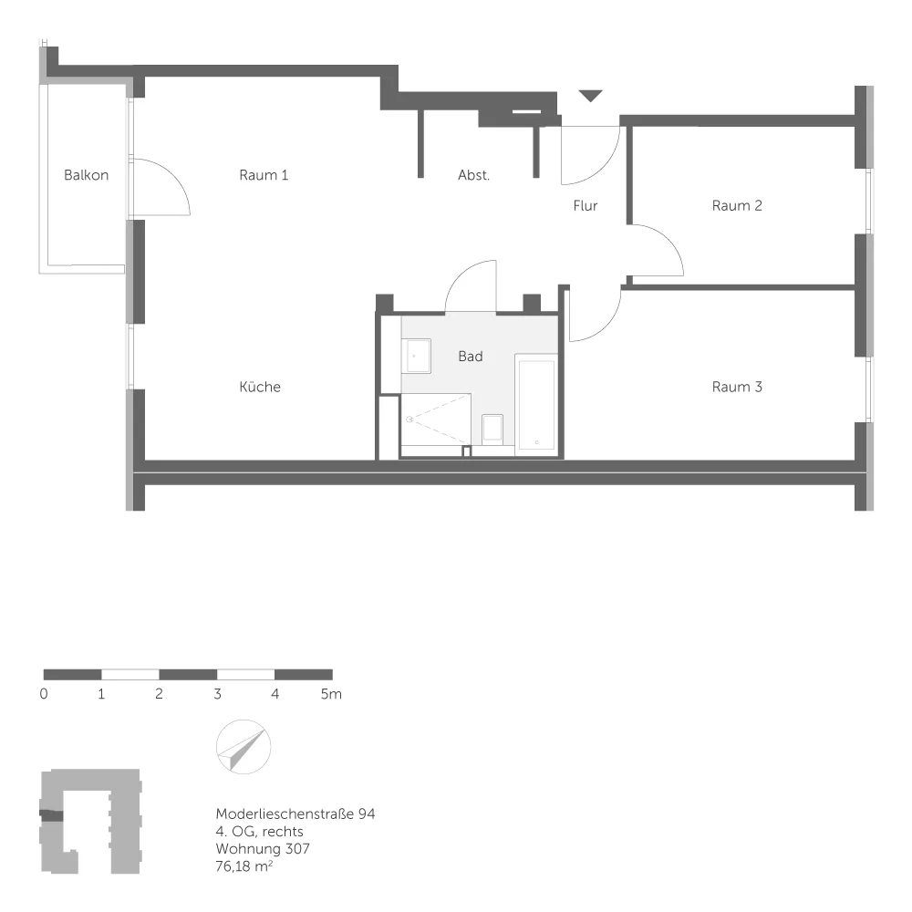 3 room apartment with 76 m² in Berlin – Photo 3