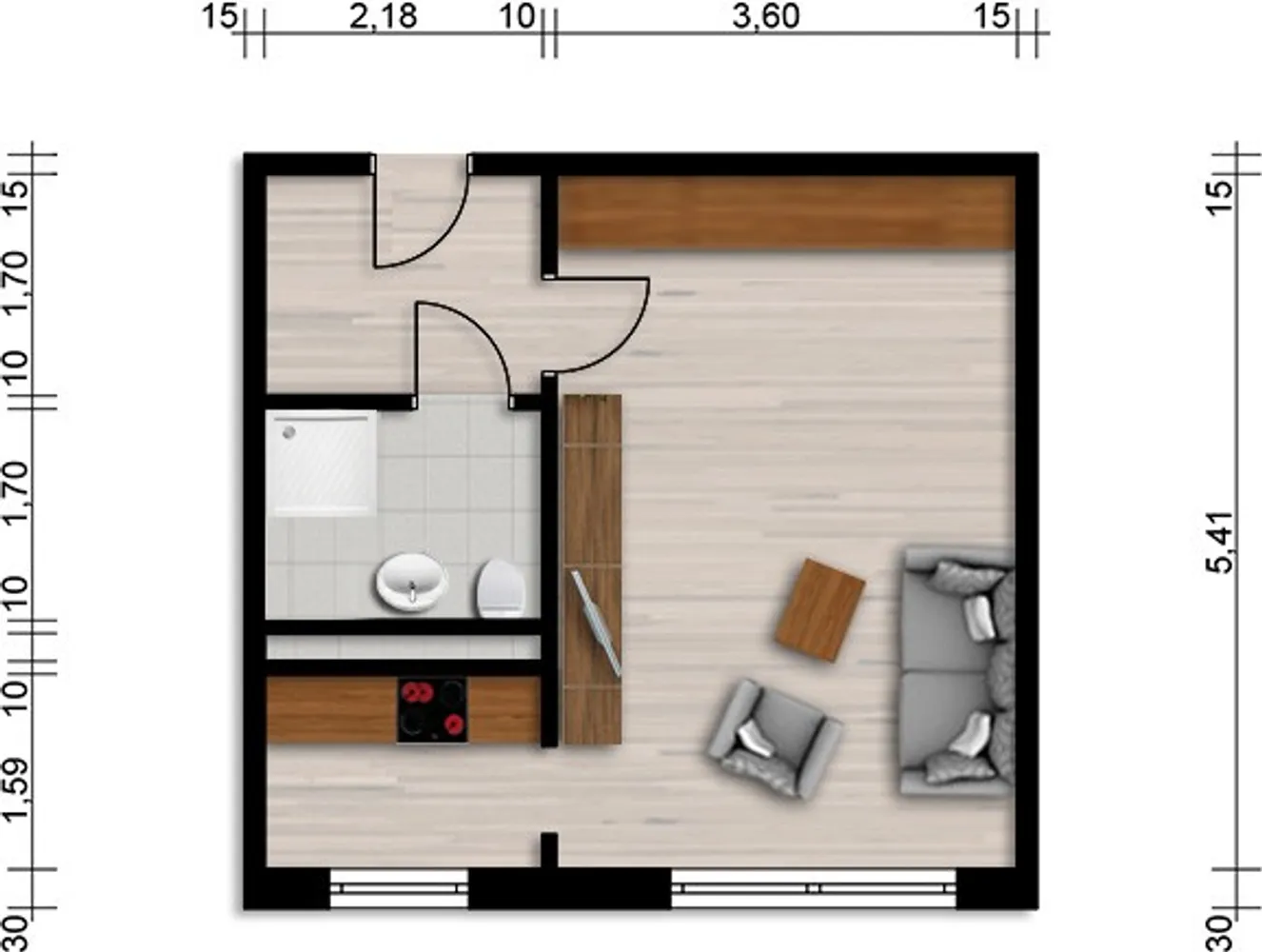 1 Zimmer Wohnung mit 30 m² in Hoyerswerda – Bild 4