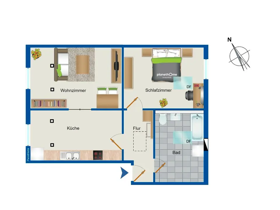 2 Zimmer Wohnung mit 59 m² in Rostock – Bild 10