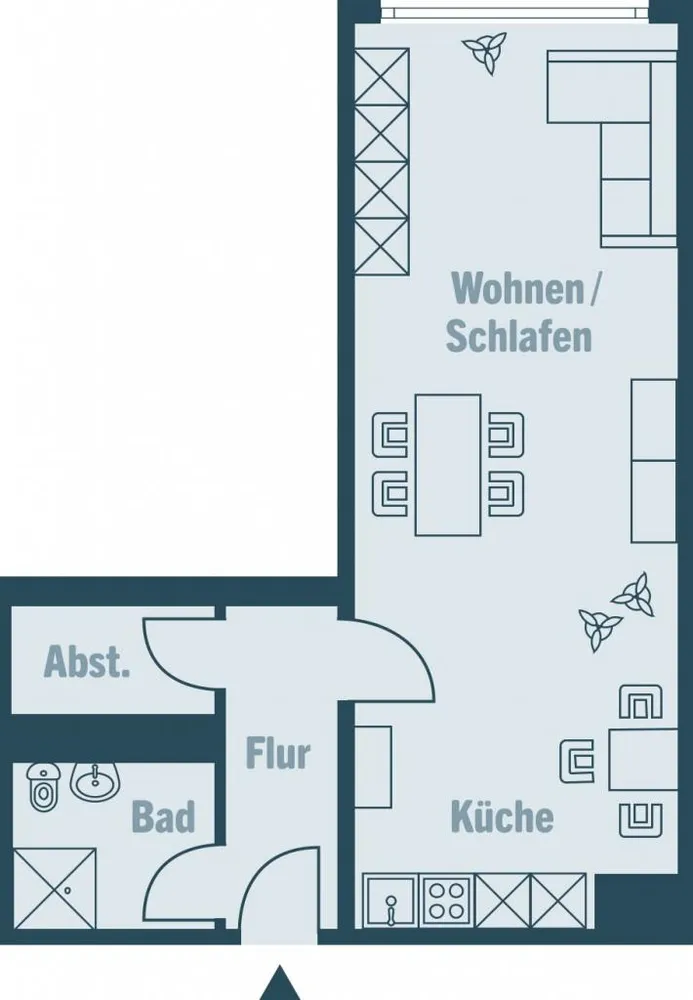 1 Zimmer Wohnung mit 43 m² in Magdeburg – Bild 10