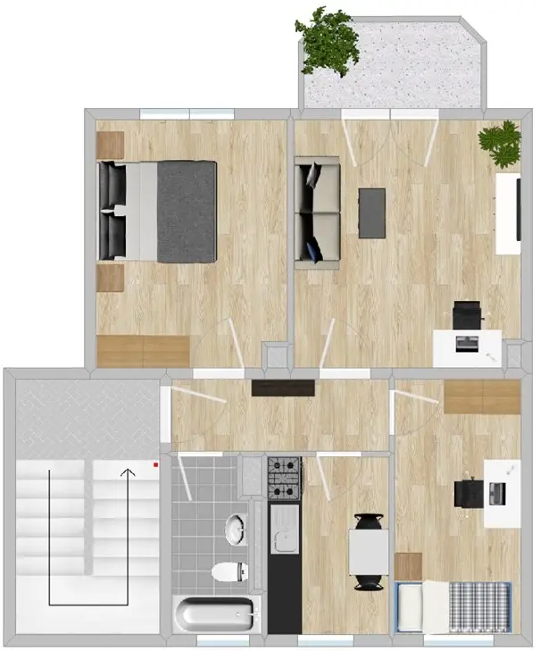 3 Zimmer Wohnung mit 61 m² in Riesa – Bild 5