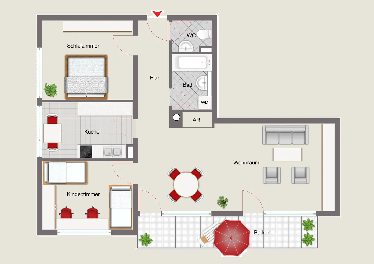 3 Zimmer Wohnung mit 87 m² in Straubing – Bild 3