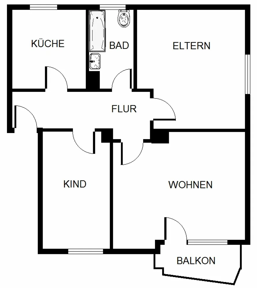 4 Zimmer Wohnung mit 80 m² in Dortmund – Bild 2