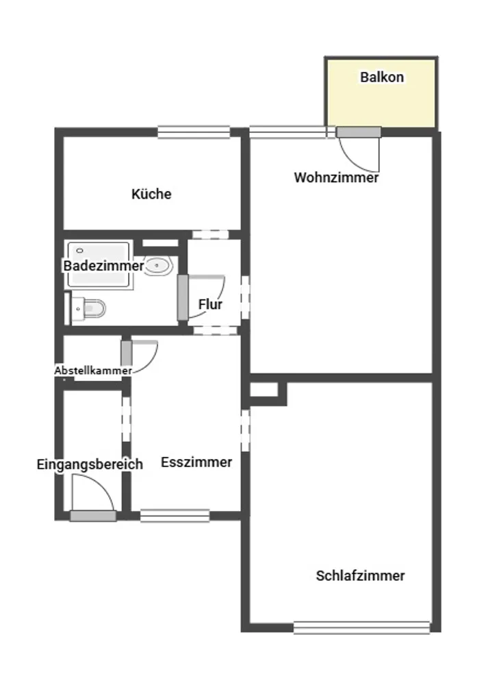 2 Zimmer Wohnung mit 54 m² in Dortmund – Bild 1