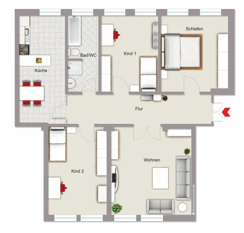 4 Zimmer Wohnung mit 100 m² in Nordhausen – Bild 6