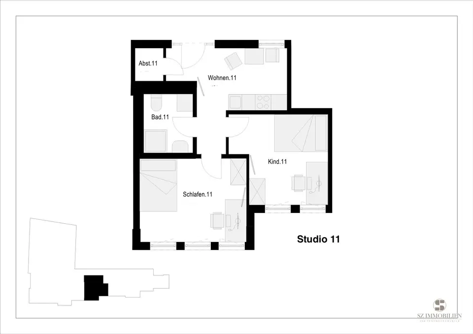 3 Zimmer Wohnung mit 44 m² in Wetzlar – Bild 7