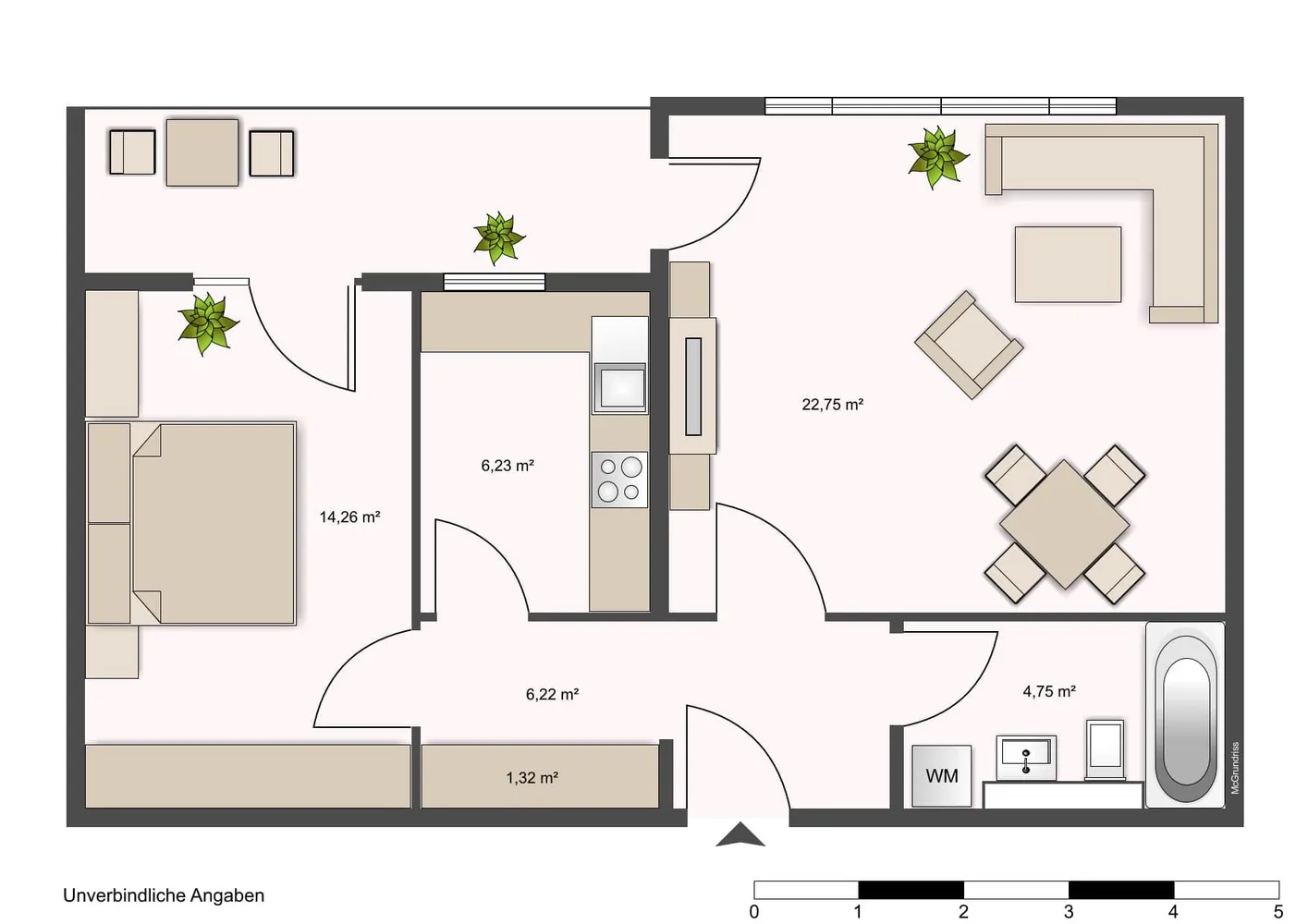 2 Zimmer Wohnung mit 60 m² in Wiesbaden – Bild 9