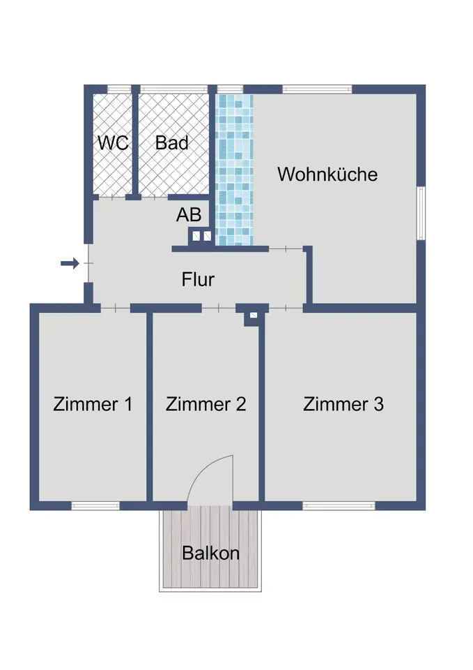 3 room apartment with 69 m² in Marburg – Photo 3