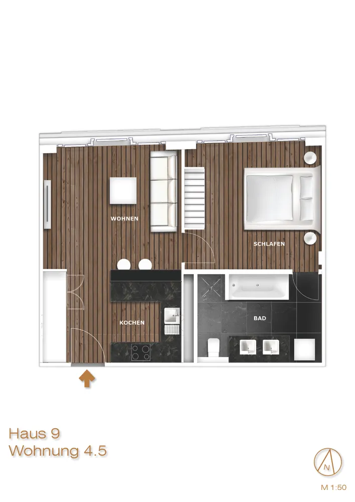 2 Zimmer Wohnung mit 51 m² in Berlin – Bild 4