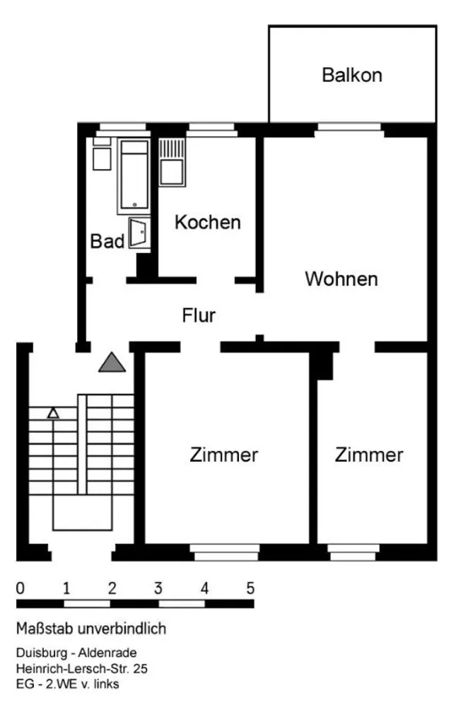 3 Zimmer Wohnung mit 58 m² in Duisburg – Bild 9