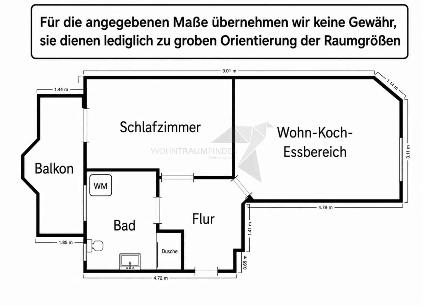 2 Zimmer Wohnung mit 55 m² in Chemnitz – Bild 4