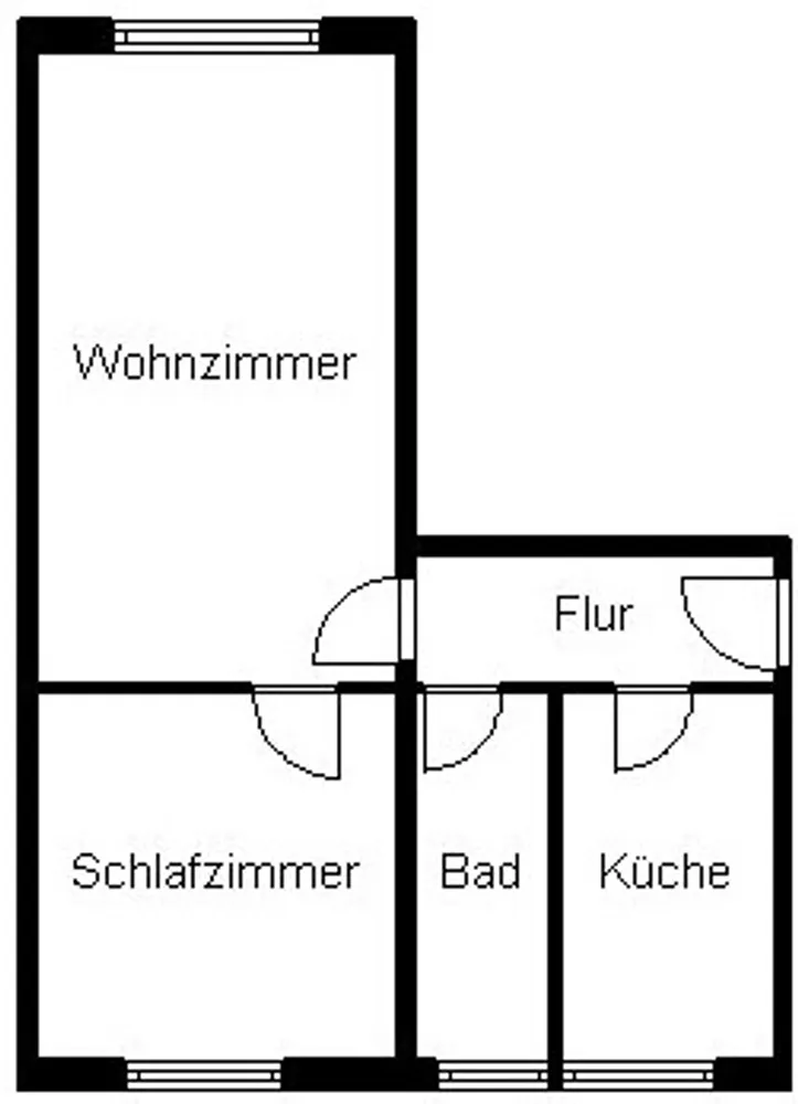 2 Zimmer Wohnung mit 49 m² in Halle (Saale) – Bild 2