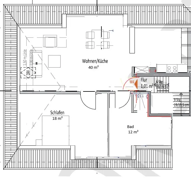 2 Zimmer Wohnung mit 70 m² in Stade – Bild 9