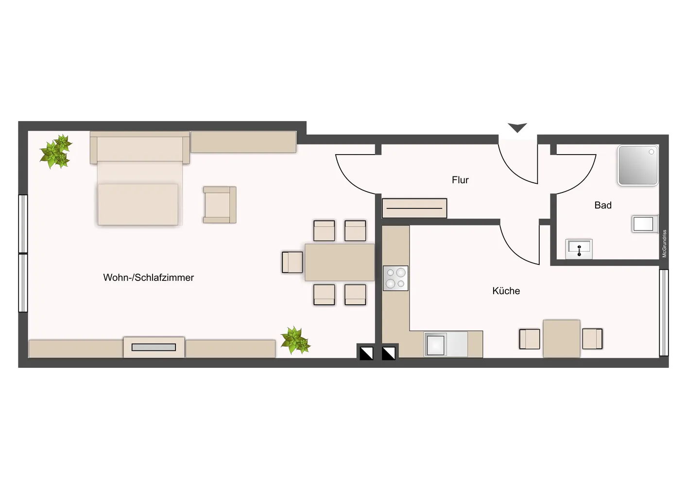 1 Zimmer Wohnung mit 29 m² in Münster – Bild 5