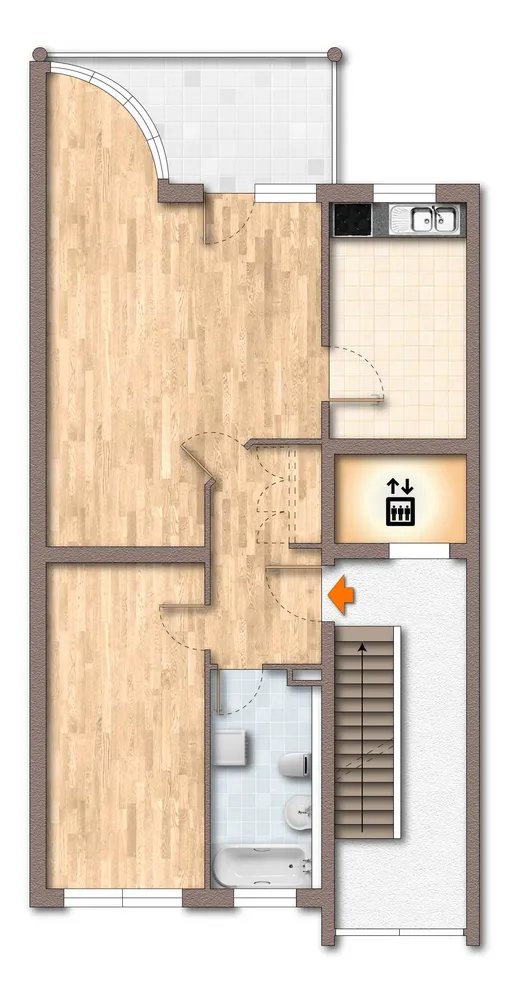 2 Zimmer Wohnung mit 70 m² in Bernau bei Berlin – Bild 2